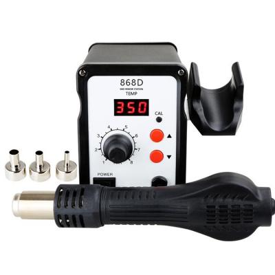 700W Rework Station SMD Soldering Station with Hot Air Heat Gun with 3 Nozzles for Electronics Repairing